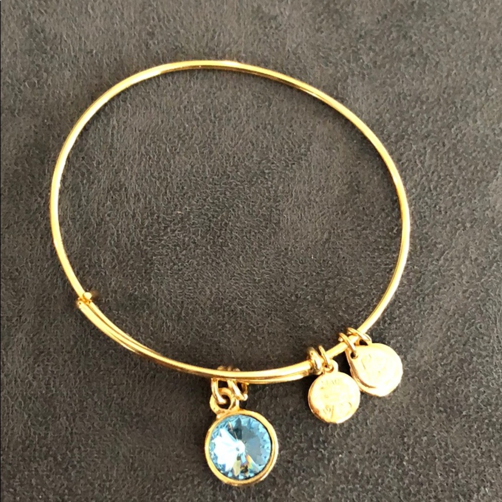 Alex & Ani Aquamarine Bangle